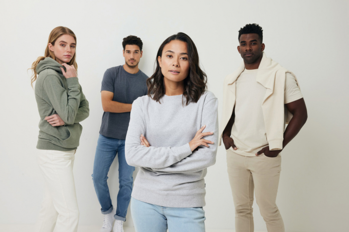 Bluza unisex IQONIQ Denali, bumbac organic si reciclat, fara vopsire, 340 GSM [19]