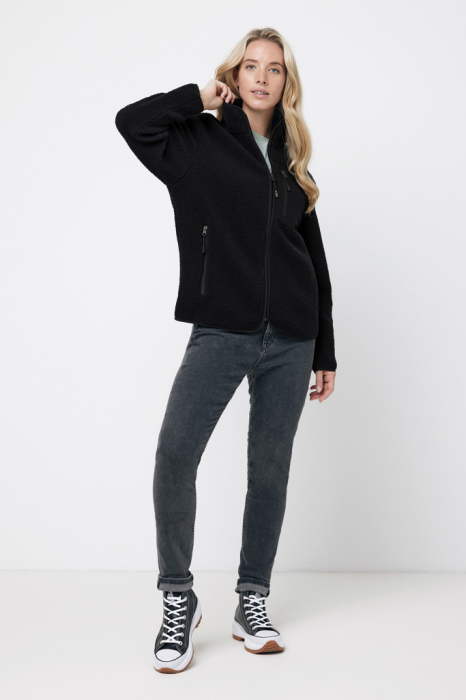 Geaca fleece unisex IQONIQ Diran, poliester reciclat, 320 GSM, croiala relaxata [9]