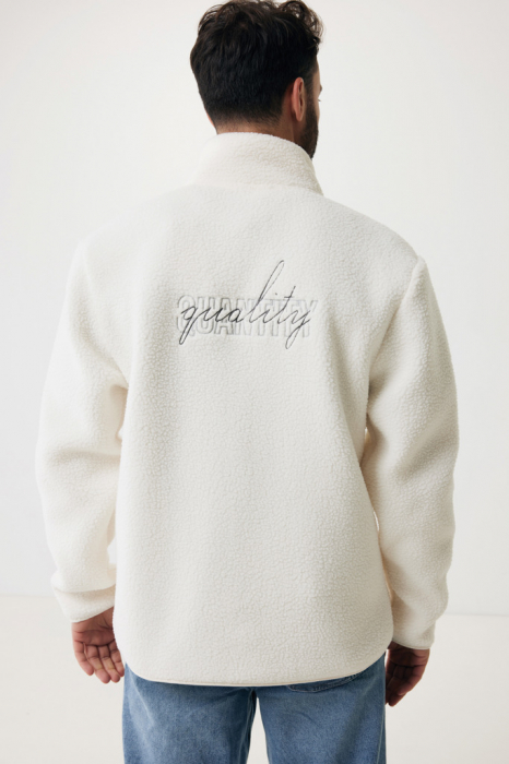Geaca fleece unisex IQONIQ Diran, poliester reciclat, 320 GSM, croiala relaxata [7]