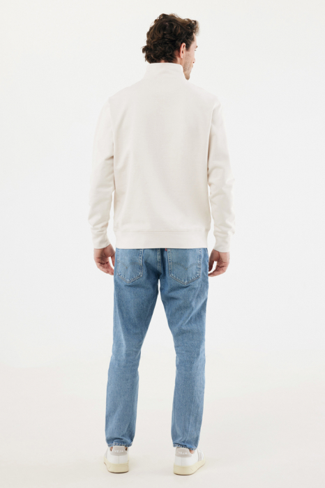 Bluza unisex IQONIQ Elgon, bumbac organic si reciclat, cu fermoar sfert, 300 GSM [8]