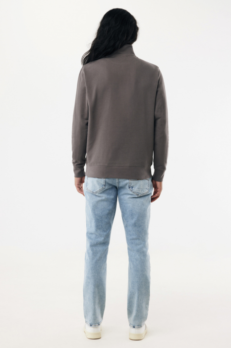 Bluza unisex IQONIQ Elgon, bumbac organic si reciclat, cu fermoar sfert, 300 GSM [8]