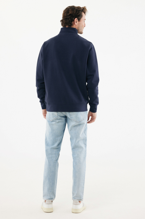 Bluza unisex IQONIQ Elgon, bumbac organic si reciclat, cu fermoar sfert, 300 GSM [14]