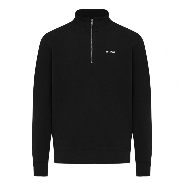 Bluza unisex IQONIQ Elgon, bumbac organic si reciclat, cu fermoar sfert, 300 GSM [4]