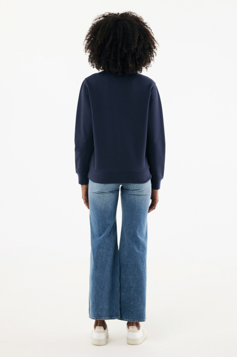 Bluza unisex IQONIQ Elgon, bumbac organic si reciclat, cu fermoar sfert, 300 GSM [8]