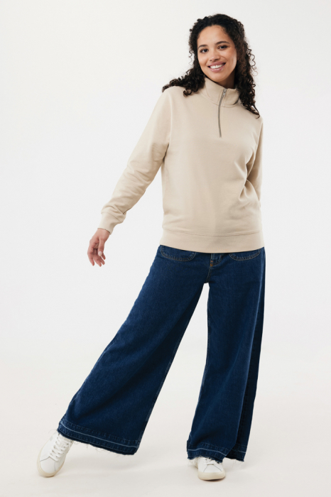 Bluza unisex IQONIQ Elgon, bumbac organic si reciclat, cu fermoar sfert, 300 GSM [5]