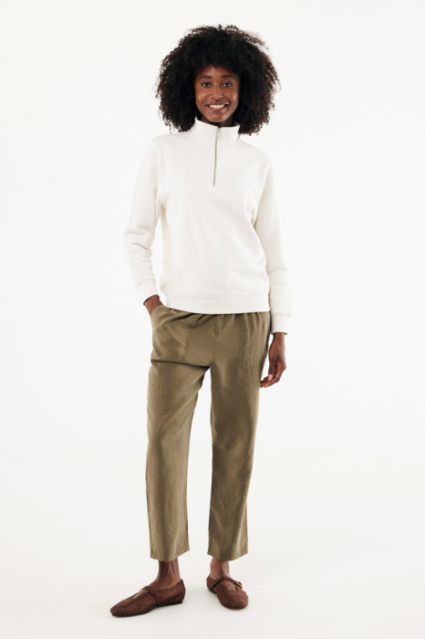 Bluza unisex IQONIQ Elgon, bumbac organic si reciclat, cu fermoar sfert, 300 GSM [10]