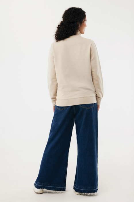 Bluza unisex IQONIQ Elgon, bumbac organic si reciclat, cu fermoar sfert, 300 GSM [8]