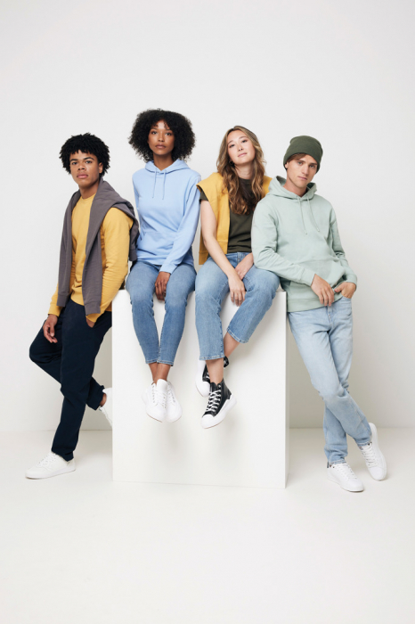 Hanorac unisex IQONIQ Jasper, bumbac organic si reciclat, croiala clasica, 340 GSM [11]