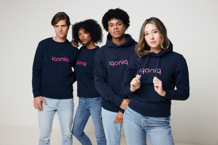 Hanorac unisex IQONIQ Jasper, bumbac organic si reciclat, croiala clasica, 340 GSM [5]