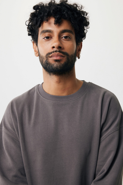 Bluza unisex IQONIQ Kruger, bumbac organic si reciclat, croiala lejera, 340 GSM [9]