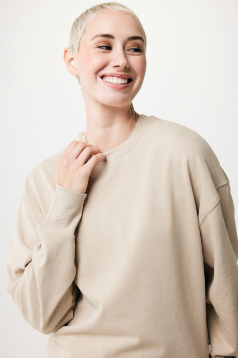 Bluza unisex IQONIQ Kruger, bumbac organic si reciclat, croiala lejera, 340 GSM [15]