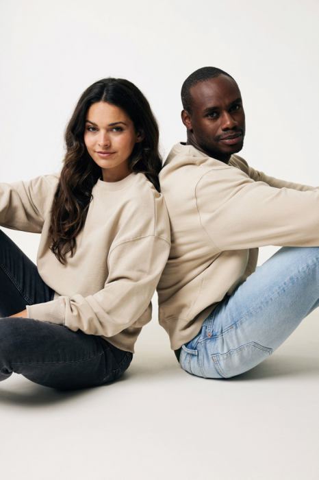 Bluza unisex IQONIQ Kruger, bumbac organic si reciclat, croiala lejera, 340 GSM [6]