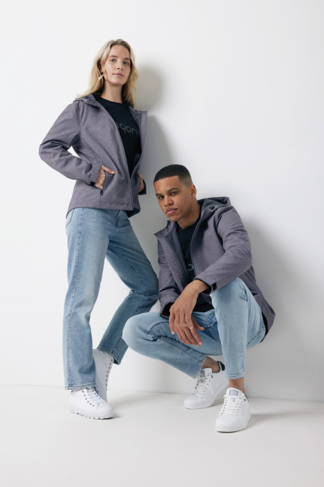 Geaca softshell barbati IQONIQ Makalu, poliester reciclat, impermeabila si respirabila, 300 GSM [5]