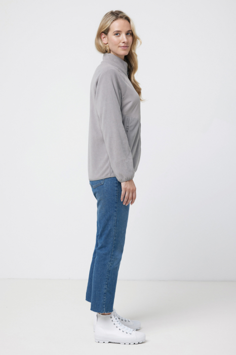 Bluza fleece unisex IQONIQ Talung, poliester reciclat, fermoar complet, 240 GSM [13]