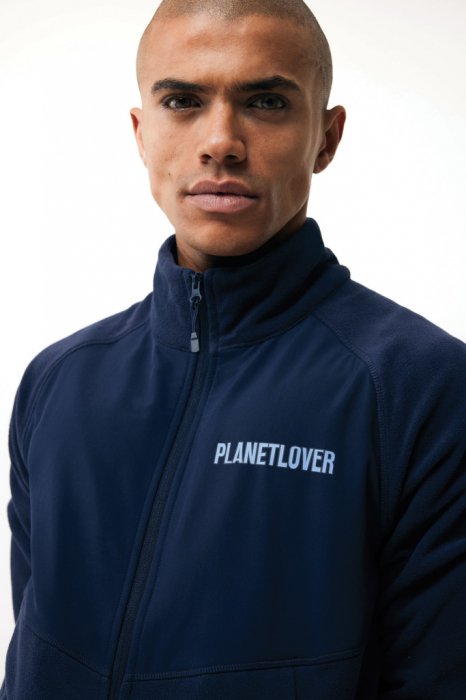 Bluza fleece unisex IQONIQ Talung, poliester reciclat, fermoar complet, 240 GSM [6]