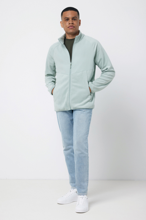 Bluza fleece unisex IQONIQ Talung, poliester reciclat, fermoar complet, 240 GSM [12]