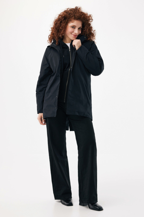 Jacheta parka impermeabila unisex din poliester reciclat IQONIQ Thelon [9]