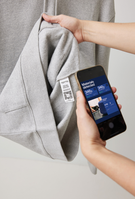 Hanorac unisex IQONIQ Torres, bumbac organic si reciclat, nedecolorat, croiala clasica, 340 GSM [43]