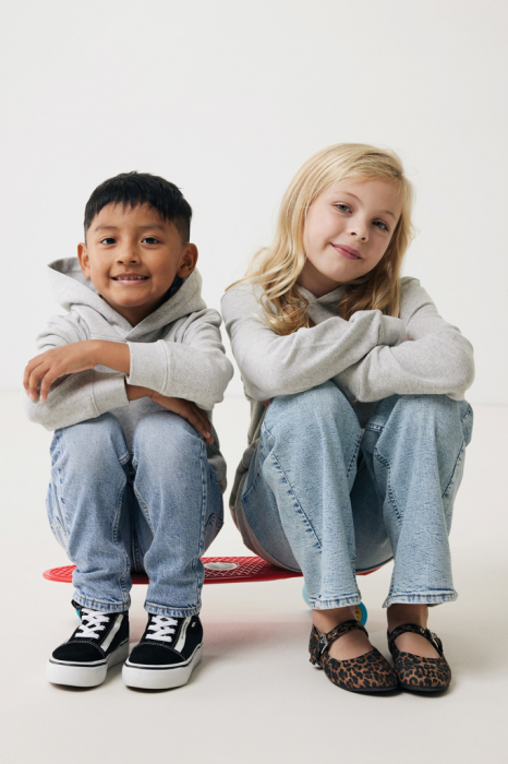 Hanorac copii IQONIQ Yengo, bumbac organic si reciclat, cu buzunare laterale [8]