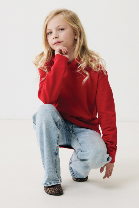 Hanorac copii IQONIQ Yengo, bumbac organic si reciclat, cu buzunare laterale [7]