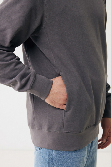 Hanorac unisex IQONIQ Yengo, bumbac organic si reciclat, buzunare laterale, 280 GSM [18]