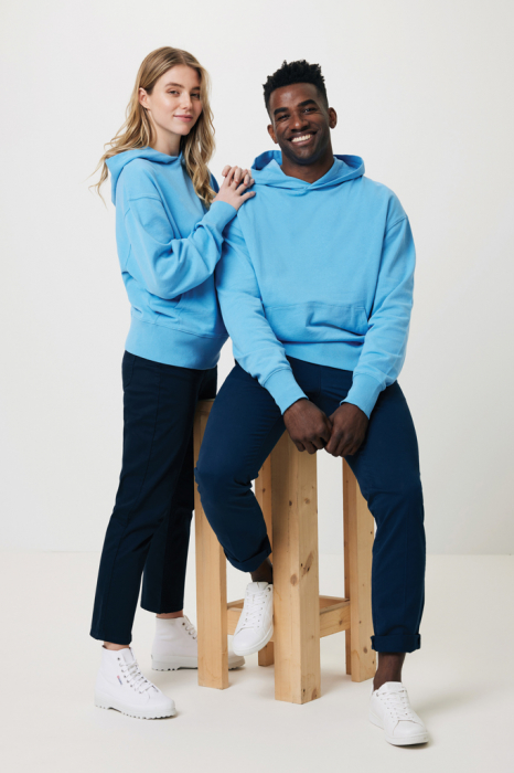 Hanorac unisex IQONIQ Yoho, bumbac organic si reciclat, croiala relaxata, 340 GSM [6]