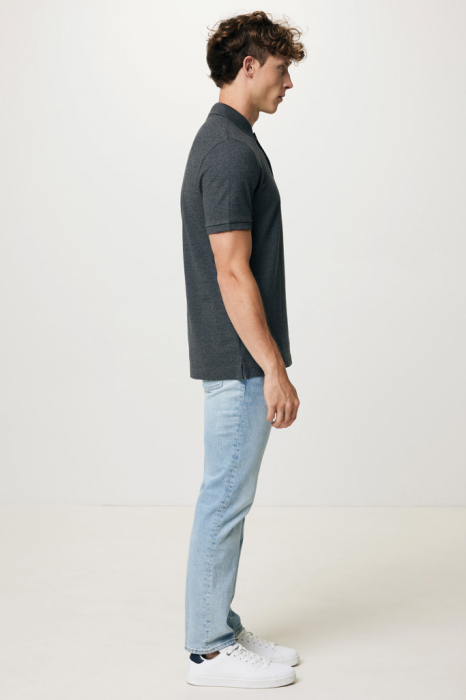 Tricou polo unisex IQONIQ Yosemite, bumbac organic si reciclat, 220 GSM, medium fit [11]