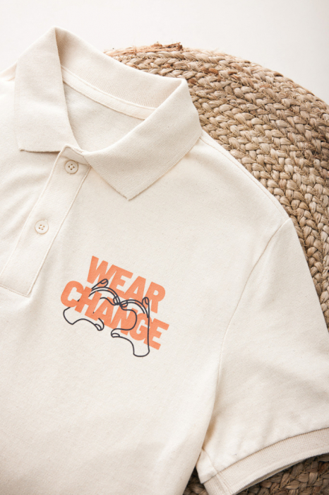 Tricou polo unisex IQONIQ Yosemite, bumbac organic si reciclat, 220 GSM, medium fit [6]