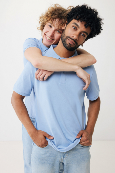 Tricou polo unisex IQONIQ Yosemite, bumbac organic si reciclat, 220 GSM, medium fit [5]