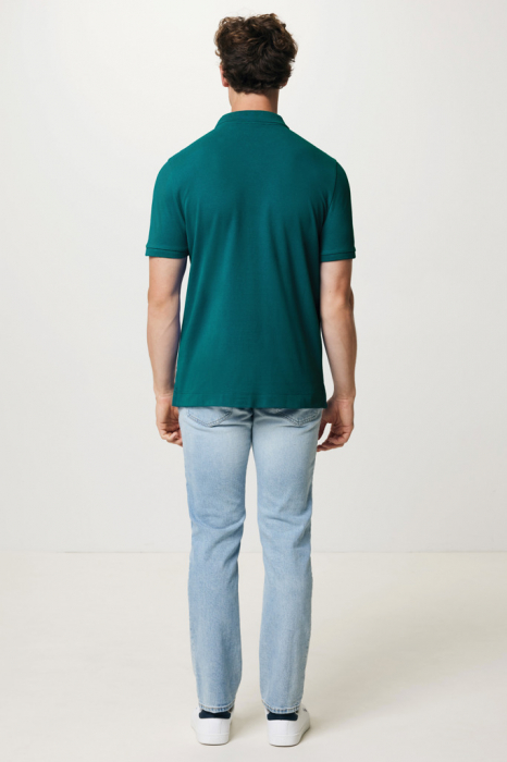 Tricou polo unisex IQONIQ Yosemite, bumbac organic si reciclat, 220 GSM, medium fit [6]