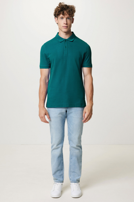 Tricou polo unisex IQONIQ Yosemite, bumbac organic si reciclat, 220 GSM, medium fit [5]