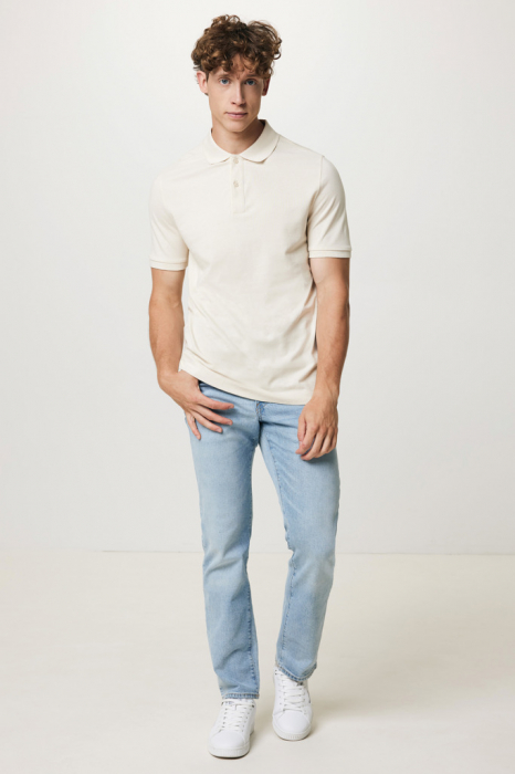 Tricou polo unisex IQONIQ Yosemite, bumbac organic si reciclat, 220 GSM, medium fit [11]