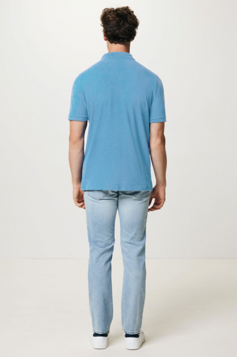 Tricou polo unisex IQONIQ Yosemite, bumbac organic si reciclat, 220 GSM, medium fit [8]