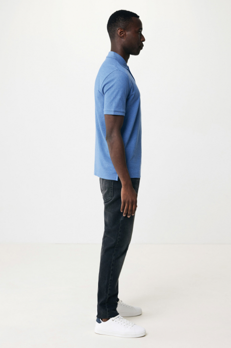 Tricou polo unisex IQONIQ Yosemite, bumbac organic si reciclat, 220 GSM, medium fit [13]