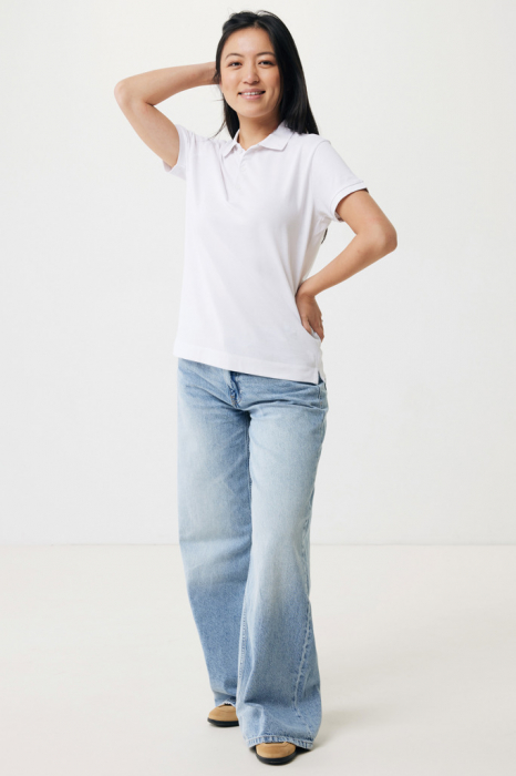 Tricou polo dama IQONIQ Yosemite, bumbac organic si reciclat, 220 GSM, medium fit [7]