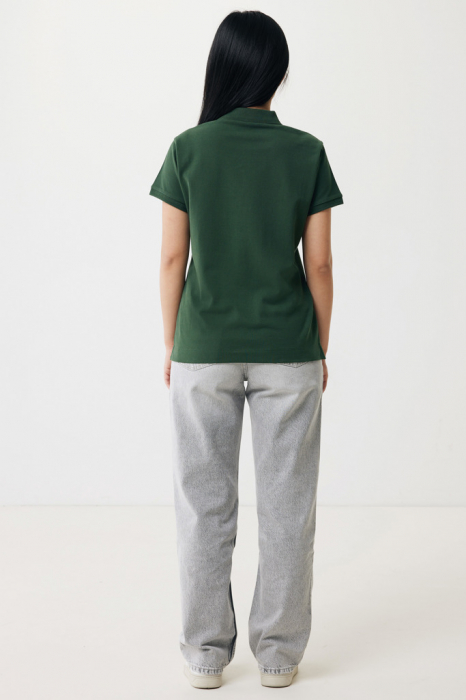 Tricou polo dama IQONIQ Yosemite, bumbac organic si reciclat, 220 GSM, medium fit [8]