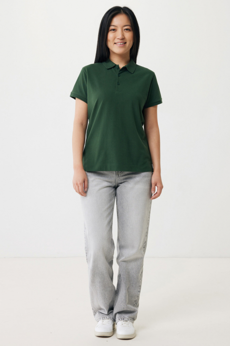 Tricou polo dama IQONIQ Yosemite, bumbac organic si reciclat, 220 GSM, medium fit [6]