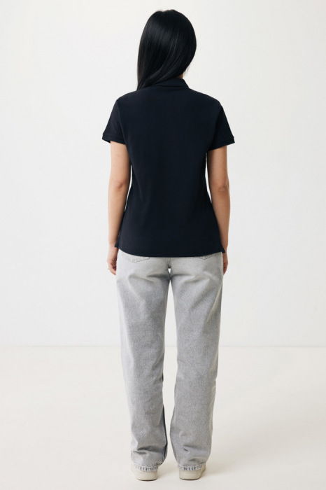 Tricou polo dama IQONIQ Yosemite, bumbac organic si reciclat, 220 GSM, medium fit [7]