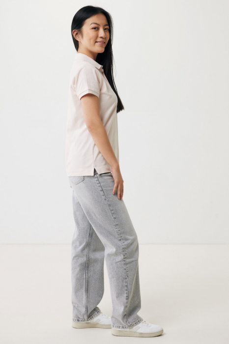 Tricou polo dama IQONIQ Yosemite, bumbac organic si reciclat, 220 GSM, medium fit [7]