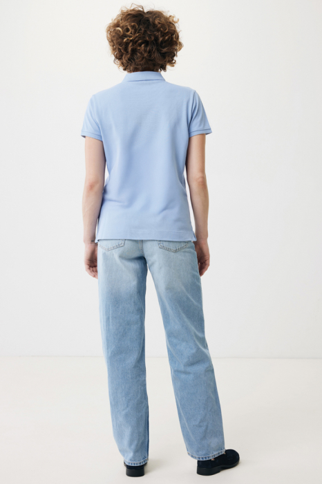 Tricou polo dama IQONIQ Yosemite, bumbac organic si reciclat, 220 GSM, medium fit [7]