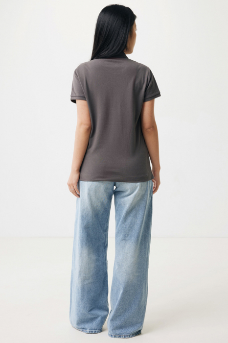 Tricou polo dama IQONIQ Yosemite, bumbac organic si reciclat, 220 GSM, medium fit [8]