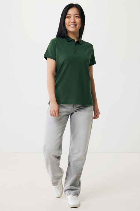 Tricou polo dama IQONIQ Yosemite, bumbac organic si reciclat, 220 GSM, medium fit [5]
