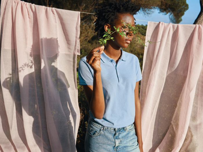 Tricou polo dama IQONIQ Yosemite, bumbac organic si reciclat, 220 GSM, medium fit [10]