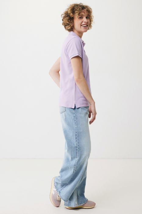 Tricou polo dama IQONIQ Yosemite, bumbac organic si reciclat, 220 GSM, medium fit [8]