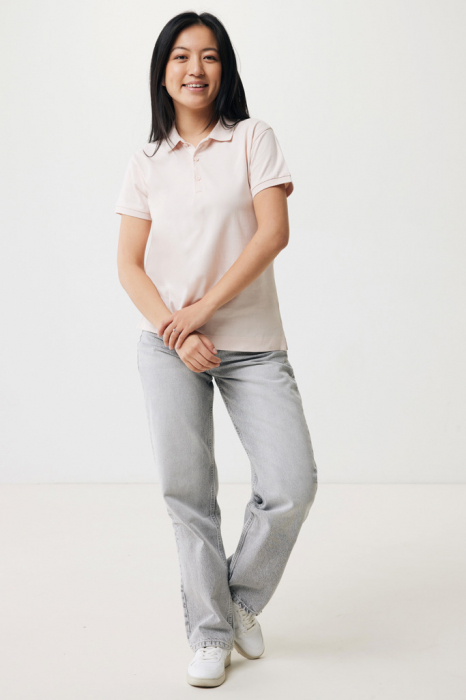 Tricou polo dama IQONIQ Yosemite, bumbac organic si reciclat, 220 GSM, medium fit [5]