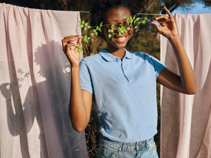 Tricou polo dama IQONIQ Yosemite, bumbac organic si reciclat, 220 GSM, medium fit [11]