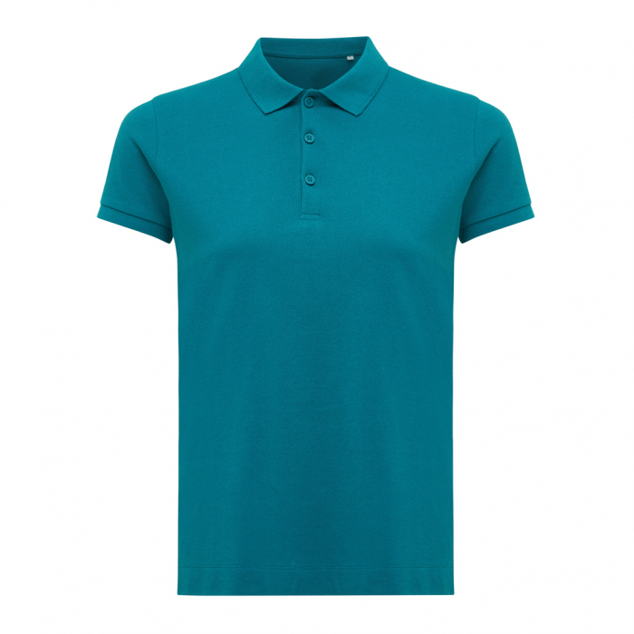 Tricou polo dama IQONIQ Yosemite, bumbac organic si reciclat, 220 GSM, medium fit [2]