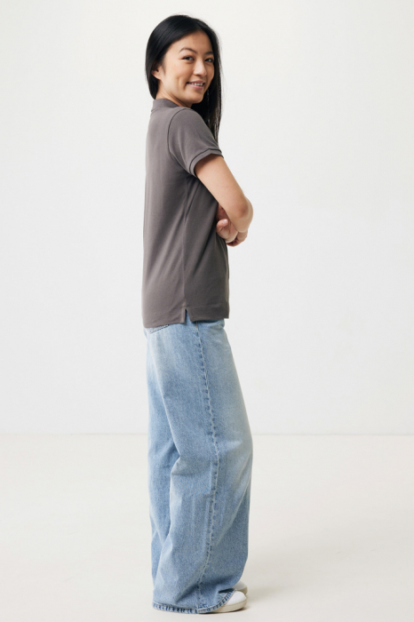 Tricou polo dama IQONIQ Yosemite, bumbac organic si reciclat, 220 GSM, medium fit [7]