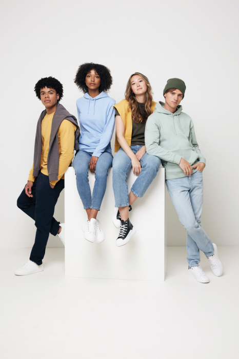 Bluza unisex IQONIQ Zion, bumbac organic si reciclat, guler rotund, 340 GSM [14]