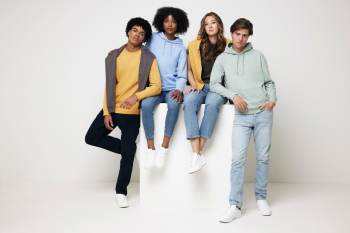 Bluza unisex IQONIQ Zion, bumbac organic si reciclat, guler rotund, 340 GSM [15]